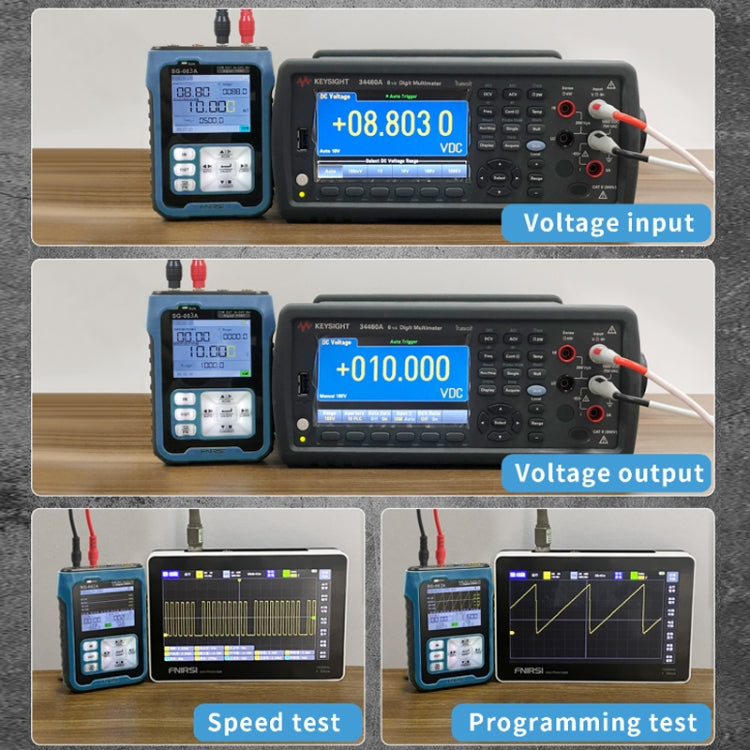 FNIRSI SG-003A Multifunctional PWM Signal Generator 4-20ma Voltage Current Calibrator, EU Plug(Blue) - Current & Voltage Tester by FNIRSI | Online Shopping South Africa | PMC Jewellery | Buy Now Pay Later Mobicred