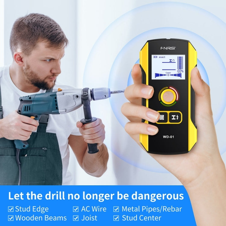 FNIRSI WD-01 Multifunctional Load-Bearing Wall Wire Metal Detector Dark Line Scanner - free shipping - PMC TechLife - Order now!