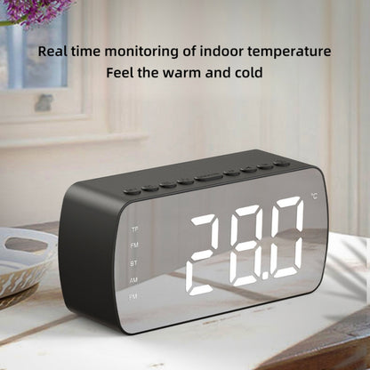 Q5 Outdoor Portable Card Bluetooth Speaker Small Clock Radio, Color: White 1400mAh - Mini Speaker by PMC Jewellery | Online Shopping South Africa | PMC Jewellery