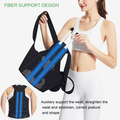 MK-098  Back Posture Corrector Back Support Fixation Correction Belt, Size: S(Black) - Corrector by PMC Jewellery | Online Shopping South Africa | PMC Jewellery