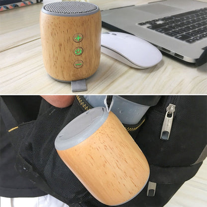 BT811 Mini Wooden Wireless Bluetooth Speaker Support TF Card & 3.5mm AUX(Silver Gray) - Mini Speaker by PMC Jewellery | Online Shopping South Africa | PMC Jewellery