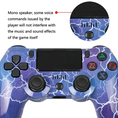 For PS4 Wireless Bluetooth Game Controller With Light Strip Dual Vibration Game Handle(Skeleton) - Gamepads by PMC Jewellery | Online Shopping South Africa | PMC Jewellery