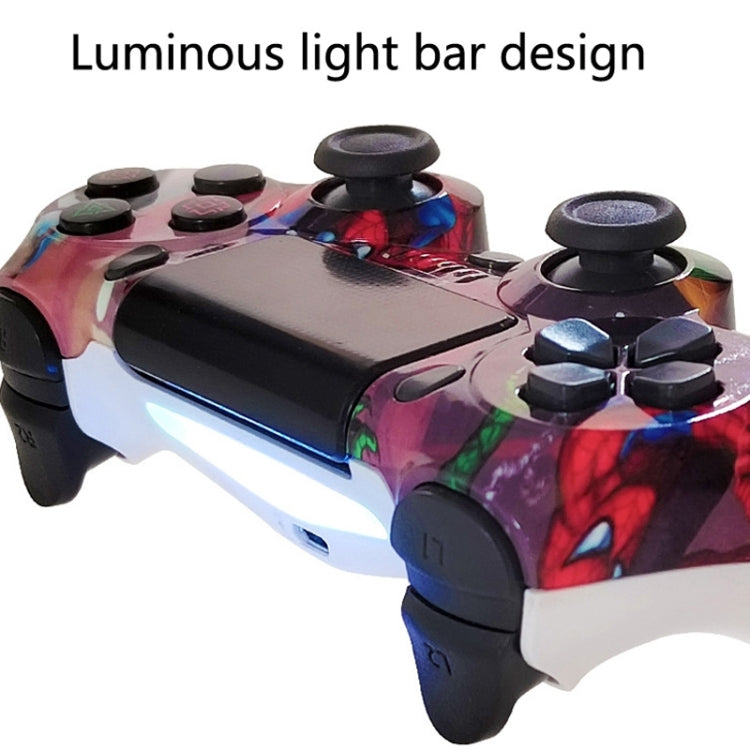 For PS4 Wireless Bluetooth Game Controller With Light Strip Dual Vibration Game Handle(Wood Grain) - Gamepads by PMC TechLife | Online Shopping South Africa | PMC TechLife