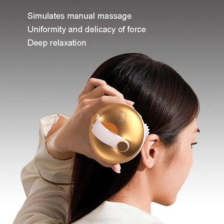 MAH02 Smart Head Massage Wireless Kneading Massager(Gold) - Massage & Relaxation by PMC Jewellery | Online Shopping South Africa | PMC Jewellery