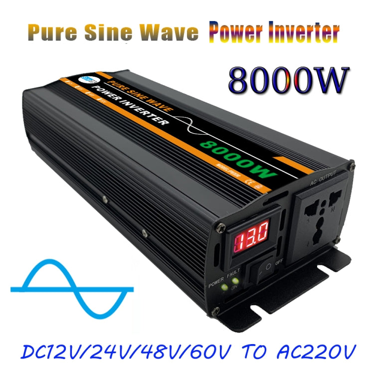 8000W (Actual 1300W) 48V to 220V High Power Car Sine Wave Inverter Power Converter - Pure Sine Wave by PMC Jewellery | Online Shopping South Africa | PMC Jewellery