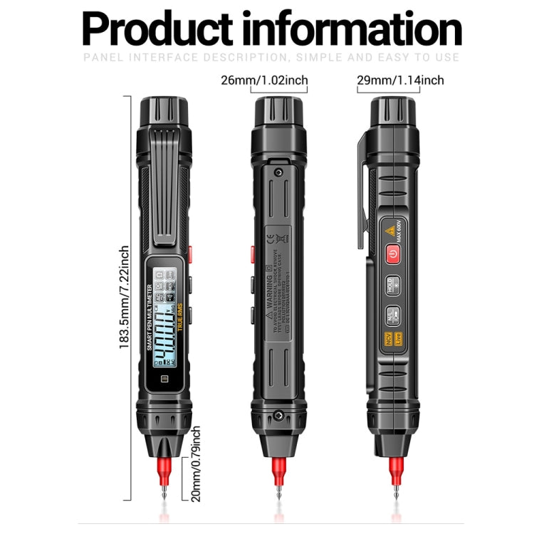 ANENG A3005 40 Megohm Intelligent Anti-burning High-precision Digital Universal Meter(Matching Group) - Digital Multimeter by ANENG | Online Shopping South Africa | PMC Jewellery | Buy Now Pay Later Mobicred