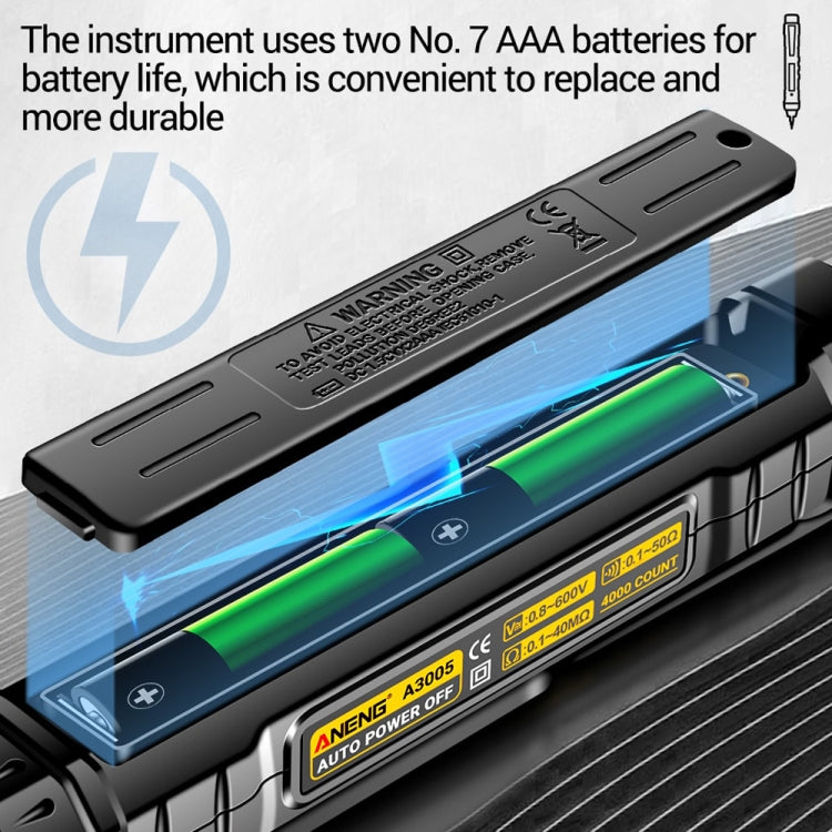 ANENG A3005A 10MHZ/40MF/40 Megohm Intelligent Anti-burning High-precision Digital Universal Meter(Matching Group) - Digital Multimeter by ANENG | Online Shopping South Africa | PMC TechLife | Buy Now Pay Later Mobicred