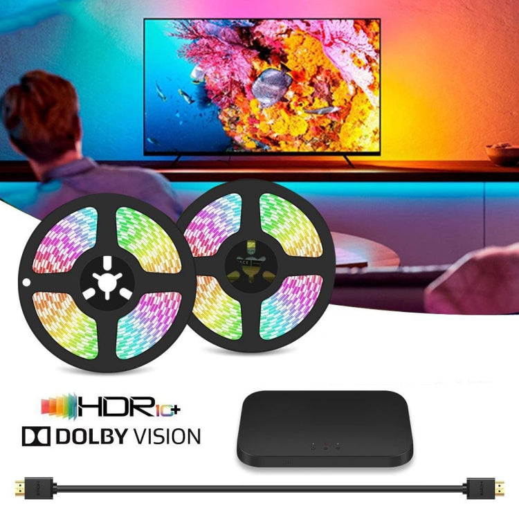 HDMI 2.0-PRO Smart Ambient TV Led Backlight Led Strip Lights Kit Work With TUYA APP Alexa Voice Google Assistant 2 x 1.5m(UK Plug) - Casing Waterproof Light by PMC Jewellery | Online Shopping South Africa | PMC Jewellery