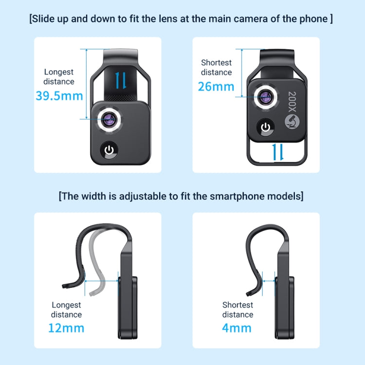 APEXEL APL-MS002CWH 200x High-Definition Children Science Education Microphone Lens With CPL(White) - free shipping - PMC TechLife - Order now!