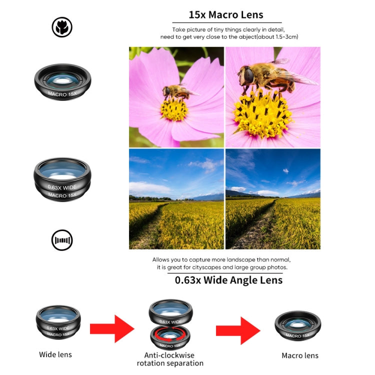 APEXEL APL-22XDG9 22X External Camera Adjustable Focus Mobile Phone Lens(10 in 1) - free shipping - PMC TechLife - Order now!