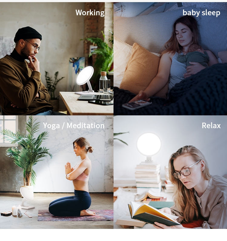 Wireless Charger SAD Therapy Light Intelligent Timing Emotional Physiotherapy Light(UK Plug) - Others by PMC Jewellery | Online Shopping South Africa | PMC Jewellery