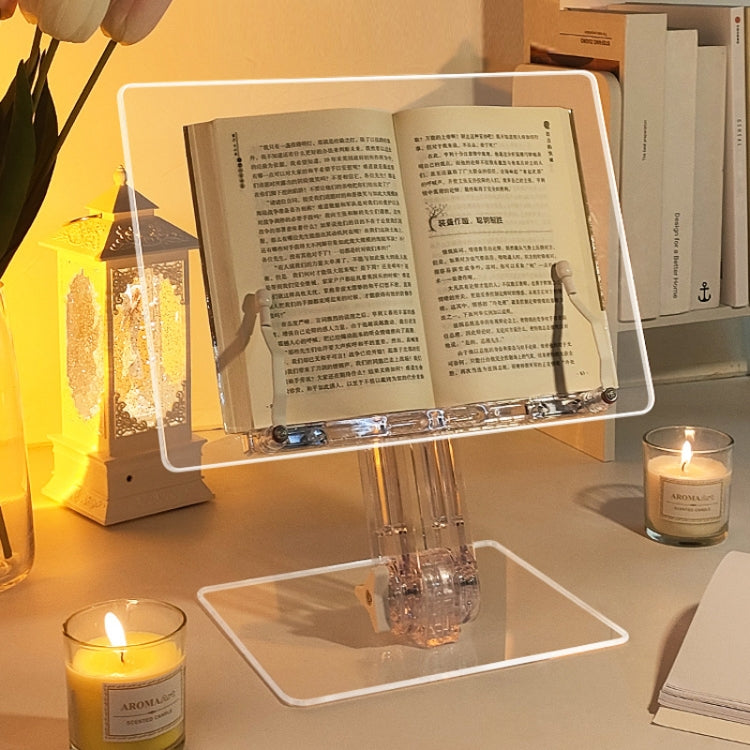 Student Desktop Reading Rack Transparent Acrylic Tablet Stand, Style: B Model - Desktop Holder by PMC TechLife | Online Shopping South Africa | PMC TechLife