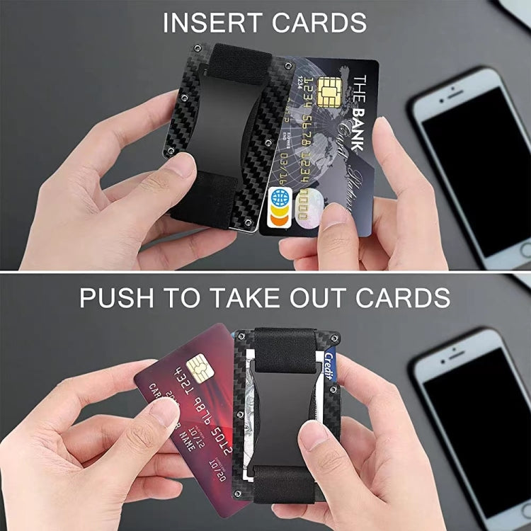 Credit Card Holder Wallets RFID Blocking Slim Metal Card Clip, Color: Blue - Antimagnetic RFID Package by PMC TechLife | Online Shopping South Africa | PMC TechLife | Buy Now Pay Later Mobicred