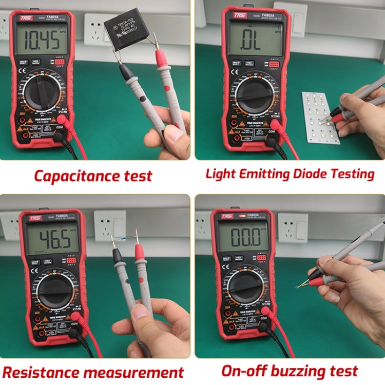 TASI TA803B Digital High Precision Multimeter Digital Display Household Multifunction Electrician Multimeter - Digital Multimeter by TASI | Online Shopping South Africa | PMC Jewellery | Buy Now Pay Later Mobicred