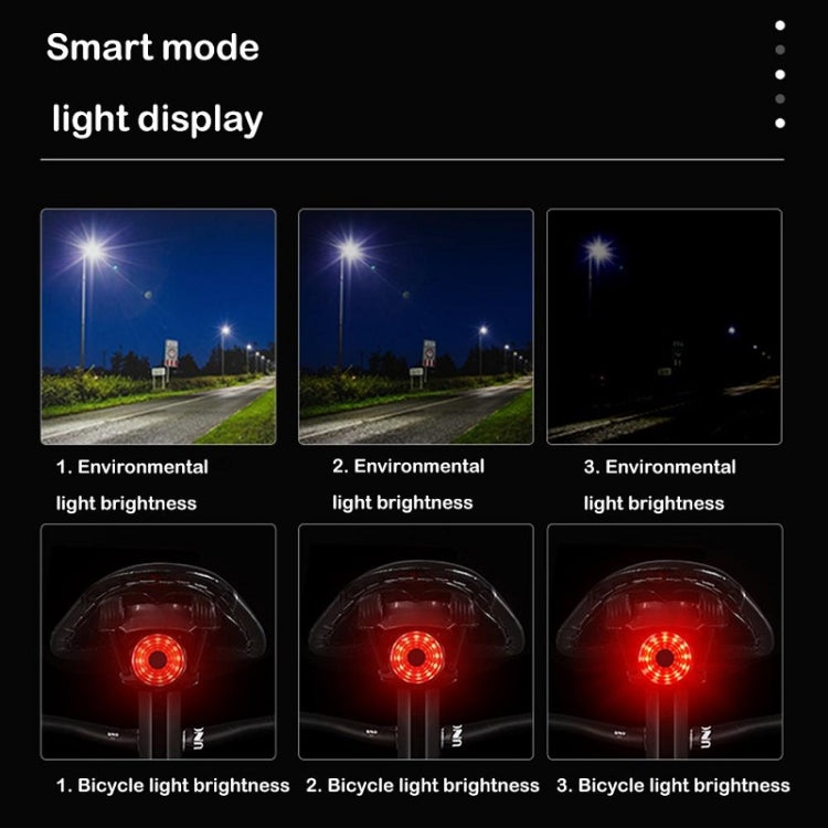 WEST BIKING Bicycle USB Charging Smart Brake Sensor Warning Tail Light(Cushion) - Taillights by WEST BIKING | Online Shopping South Africa | PMC TechLife | Buy Now Pay Later Mobicred
