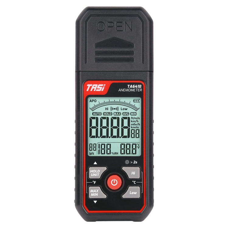 TASI TA641B High Precision Wind Speed Instrument Wind Volume Tester Handheld Wind Speed Meter - Tachometers & Anemometer by TASI | Online Shopping South Africa | PMC Jewellery | Buy Now Pay Later Mobicred