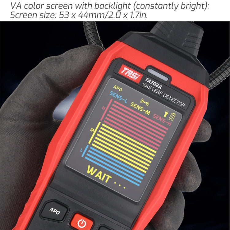 TASI TA702A Simulation Bar Display Cumbelo Gas Detector Portable Gas Testing Instrument Natural Gas Discovery Detective - Gas Monitor by TASI | Online Shopping South Africa | PMC Jewellery | Buy Now Pay Later Mobicred