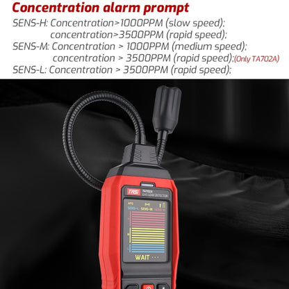 TASI TA702A Simulation Bar Display Cumbelo Gas Detector Portable Gas Testing Instrument Natural Gas Discovery Detective - Gas Monitor by TASI | Online Shopping South Africa | PMC Jewellery | Buy Now Pay Later Mobicred