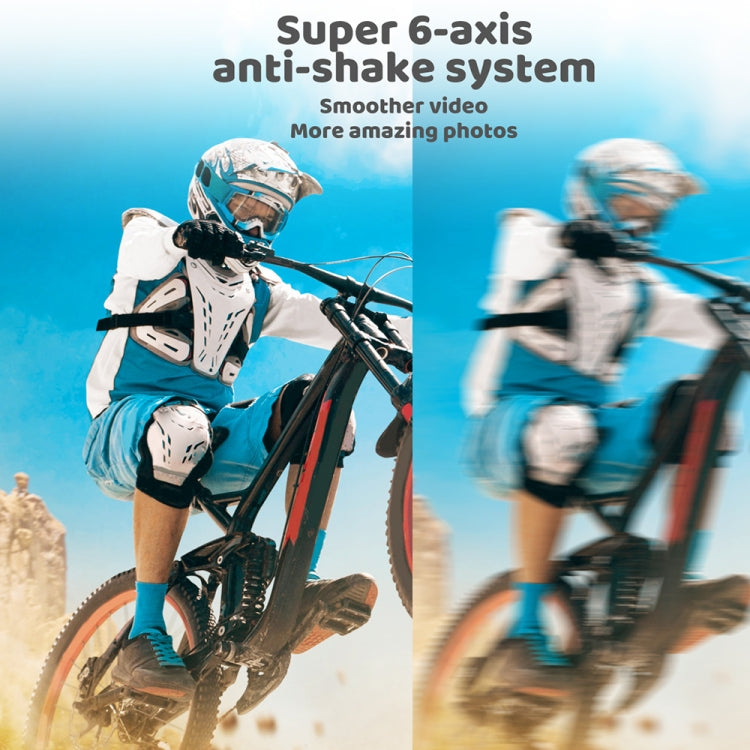 5K/30FPS WIFI HD Anti-Shake Remote Touch Dual-Screen IP68 Waterproof Sports Camera, Style: Black - Other Camera by PMC TechLife | Online Shopping South Africa | PMC TechLife