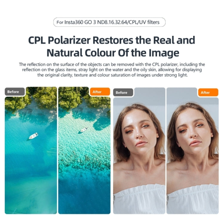 For Insta360 Go 3/Go 2 aMagisn Lens Filters Waterproof Filter, Spec: ND64 - free shipping - PMC TechLife - Order now!