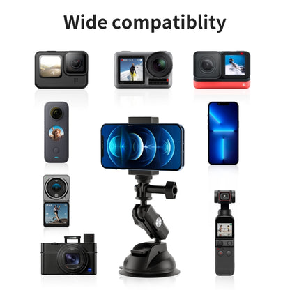 TELESIN Car Action Camera Holder Suction Cup 360 Degree Adjustable - Holder by TELESIN | Online Shopping South Africa | PMC Jewellery