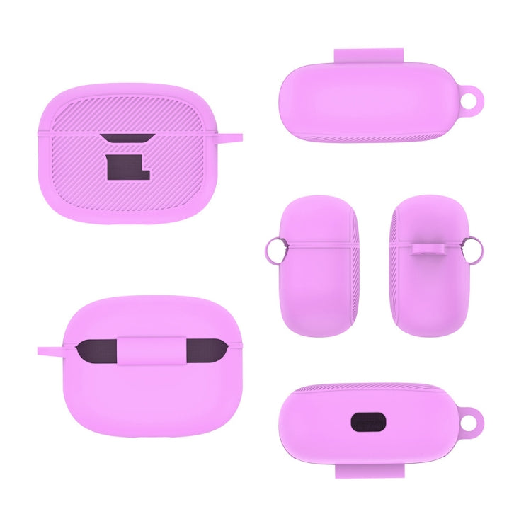 For JBL Vibe Beam Headphone Silicone Waterproof Dustproof Protective Case(Light Purple) - JBL Earphone Case by PMC TechLife | Online Shopping South Africa | PMC TechLife