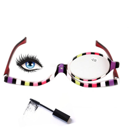 Makeup Presbyopic Glasses Multicolored Rotatable Magnifying Glass Single Piece Reading Glass, Degree: +400 - Presbyopic Glasses by PMC Jewellery | Online Shopping South Africa | PMC Jewellery