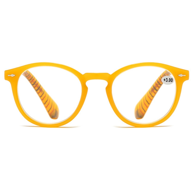 Retro Flexible Durable Portability HD Presbyopic Glasses +200(Yellow) - Presbyopic Glasses by PMC Jewellery | Online Shopping South Africa | PMC Jewellery