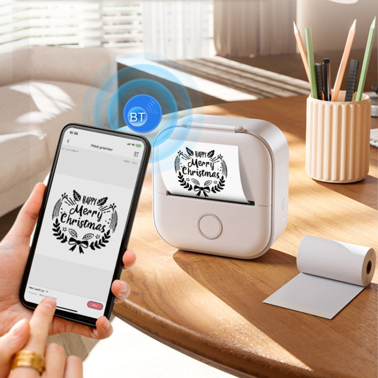Phomemo T02 Standard Error Mini Pocket Small Portable Bluetooth Phone Photo Label Thermal Printer(White) - free shipping - PMC TechLife - Order now!