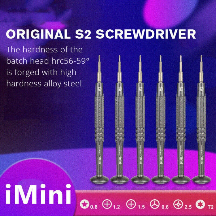 MECHANIC iMini Series Mobile Phone Repair Glasses Screw Batch Clock Tool, Series: Phillips 2.5 - Screwdriver by MECHANIC | Online Shopping South Africa | PMC TechLife