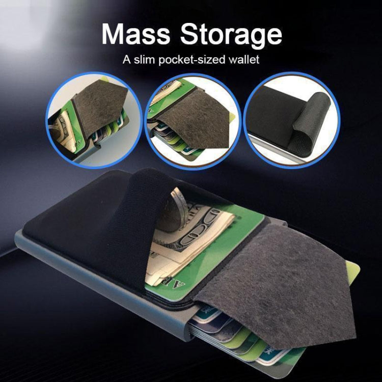 RFID Short Metal Card Case Credit Card Holder Wallet(Gold) - free shipping - PMC TechLife - Order now!