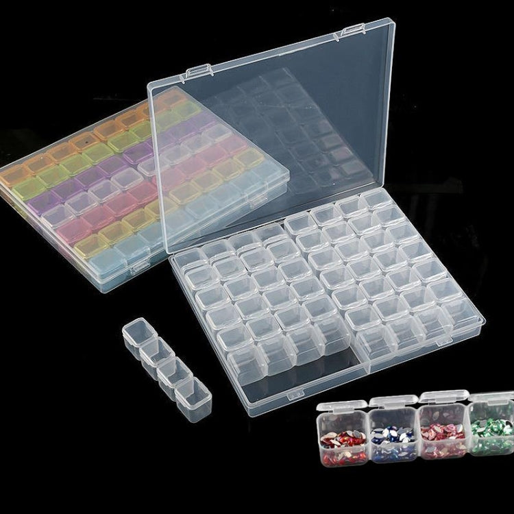 56 Slots Transparent Plastic Storage Box Jewelry Nail Art Rhinestone Bead Box, Color: Transparent - Jewelry Storages by PMC Jewellery | Online Shopping South Africa | PMC Jewellery | Buy Now Pay Later Mobicred