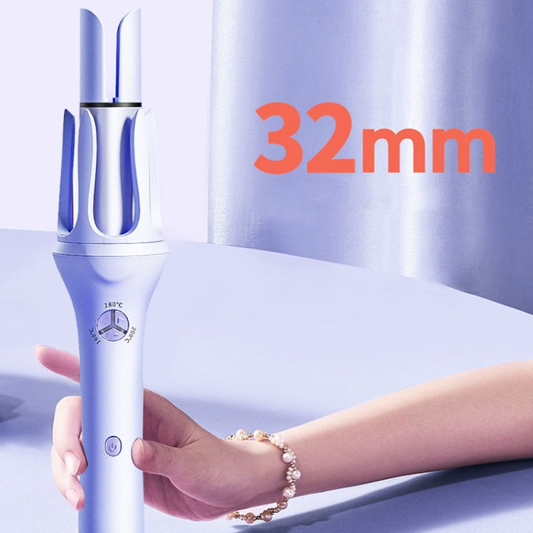 Extended Automatic Ceramic Curling Iron 32mm Shaped Big Wave Styling Tools,CN Plug(Purple) - Hair Curler by PMC TechLife | Online Shopping South Africa | PMC TechLife | Buy Now Pay Later Mobicred
