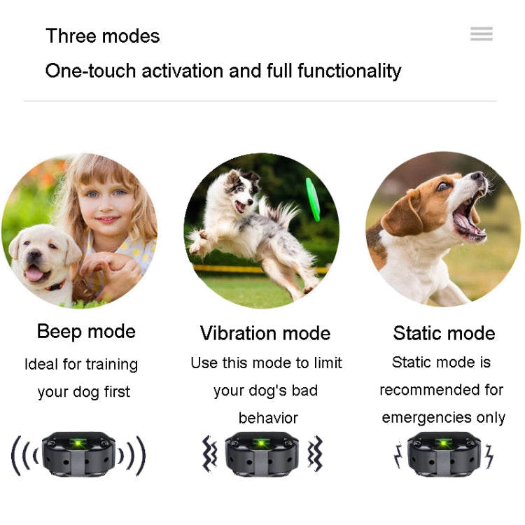 800m Remote Control Stop Barker Dog Trainer Smart Anti-Disturbance Vibration Collar, Specification: With 3 Collars - Training Aids by PMC TechLife | Online Shopping South Africa | PMC TechLife | Buy Now Pay Later Mobicred