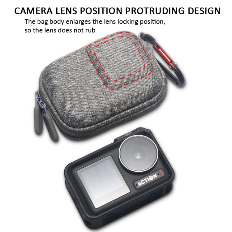For Insta360 Ace Pro / Action 4/ Action 3 Protective Storage Bag(Gray) - Case & Bags by PMC TechLife | Online Shopping South Africa | PMC TechLife | Buy Now Pay Later Mobicred