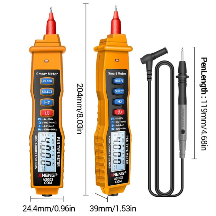 ANENG A3003 Multi-Function Pen-Type High-Precision Smart Multimeter(Black) - Digital Multimeter by ANENG | Online Shopping South Africa | PMC Jewellery