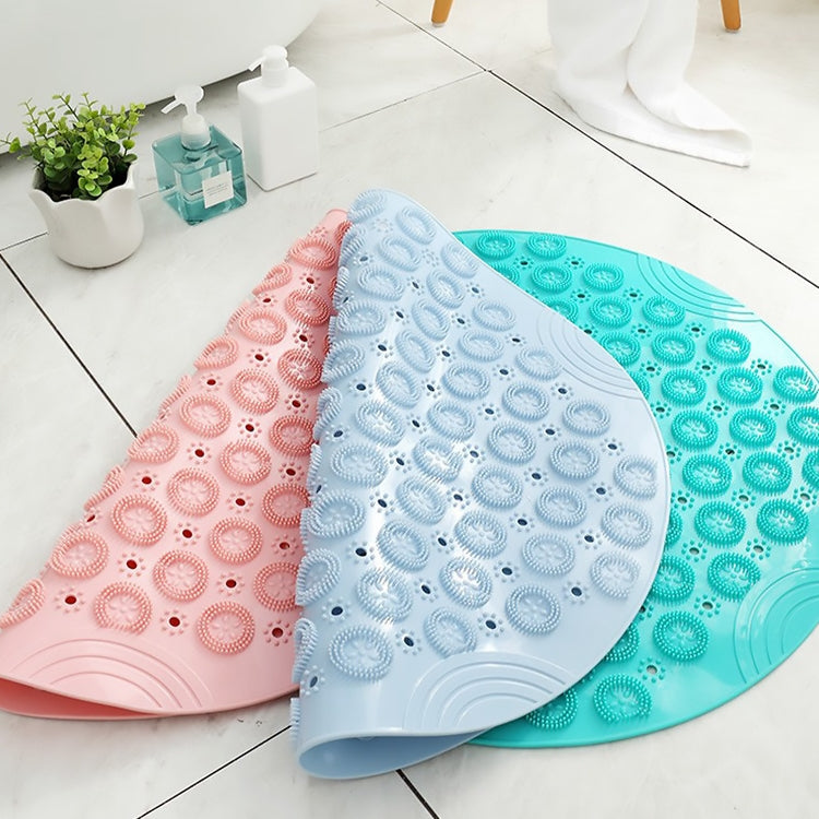 Bathroom Anti-slip Round Mat Suction Cup Massage Foot Pad(Blue) - Bath Mats by PMC TechLife | Online Shopping South Africa | PMC TechLife