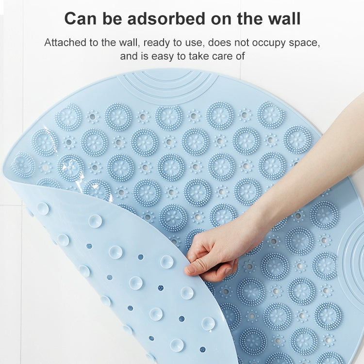 Bathroom Anti-slip Round Mat Suction Cup Massage Foot Pad(Blue) - Bath Mats by PMC TechLife | Online Shopping South Africa | PMC TechLife