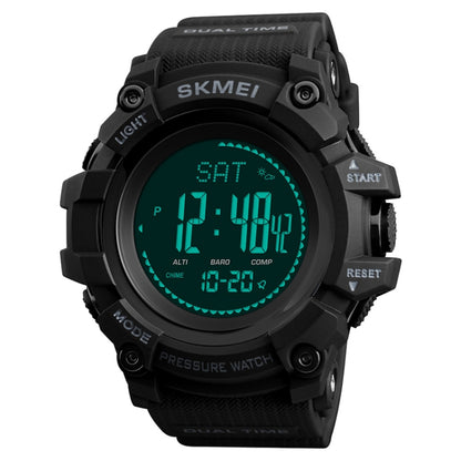 SKMEI 1358 Multifunctional Men Outdoor Sports 30m Waterproof Digital Watch with Compass / Barometer / Altimeter/ Pedometer Function(Black) - Sport Watches by SKMEI | Online Shopping South Africa | PMC Jewellery | Buy Now Pay Later Mobicred