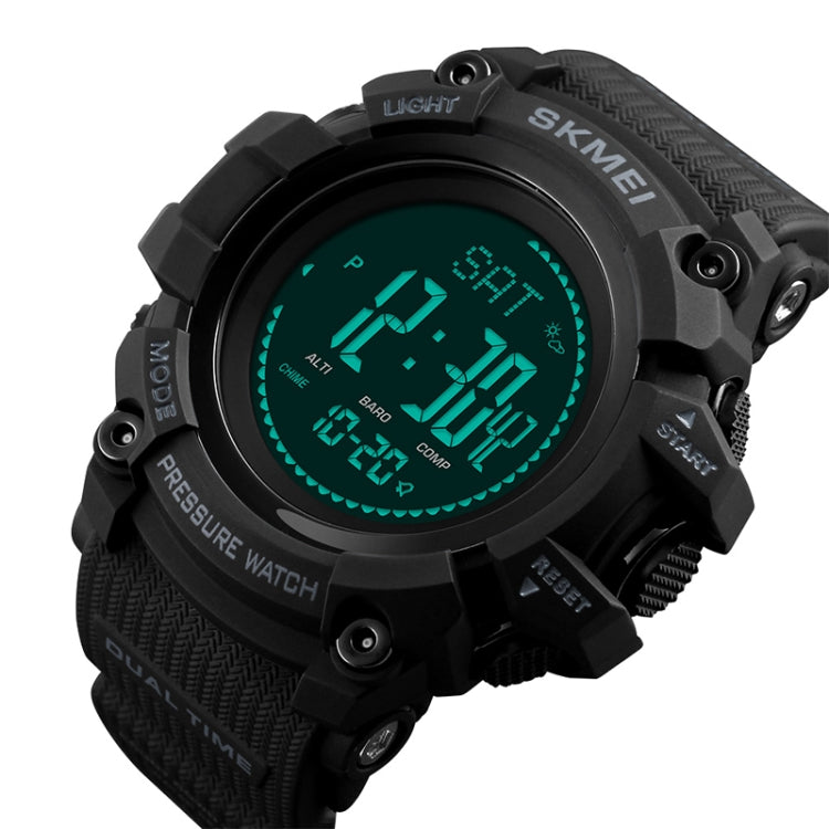 SKMEI 1358 Multifunctional Men Outdoor Sports 30m Waterproof Digital Watch with Compass / Barometer / Altimeter/ Pedometer Function(Black) - Sport Watches by SKMEI | Online Shopping South Africa | PMC Jewellery | Buy Now Pay Later Mobicred