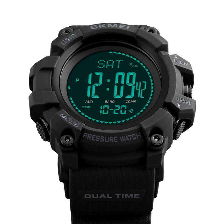 SKMEI 1358 Multifunctional Men Outdoor Sports 30m Waterproof Digital Watch with Compass / Barometer / Altimeter/ Pedometer Function(Black) - Sport Watches by SKMEI | Online Shopping South Africa | PMC Jewellery | Buy Now Pay Later Mobicred