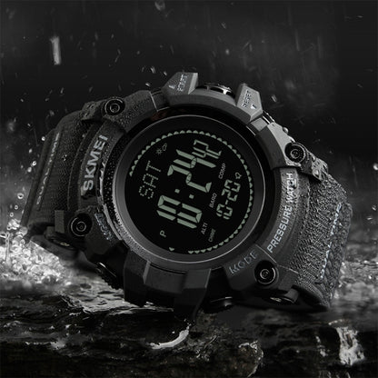 SKMEI 1358 Multifunctional Men Outdoor Sports 30m Waterproof Digital Watch with Compass / Barometer / Altimeter/ Pedometer Function(Black) - Sport Watches by SKMEI | Online Shopping South Africa | PMC Jewellery | Buy Now Pay Later Mobicred