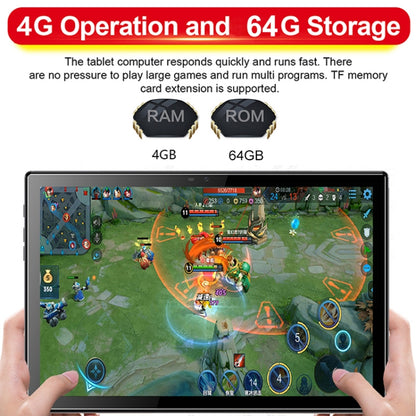 G18 4G Phone Call Tablet PC, 10.1 inch, 4GB+64GB, Android 8.0 MTK6797 Deca Core 2.1GHz, Dual SIM, Support GPS, OTG, WiFi, BT (Gold) - 10.1 inch by PMC Jewellery | Online Shopping South Africa | PMC Jewellery