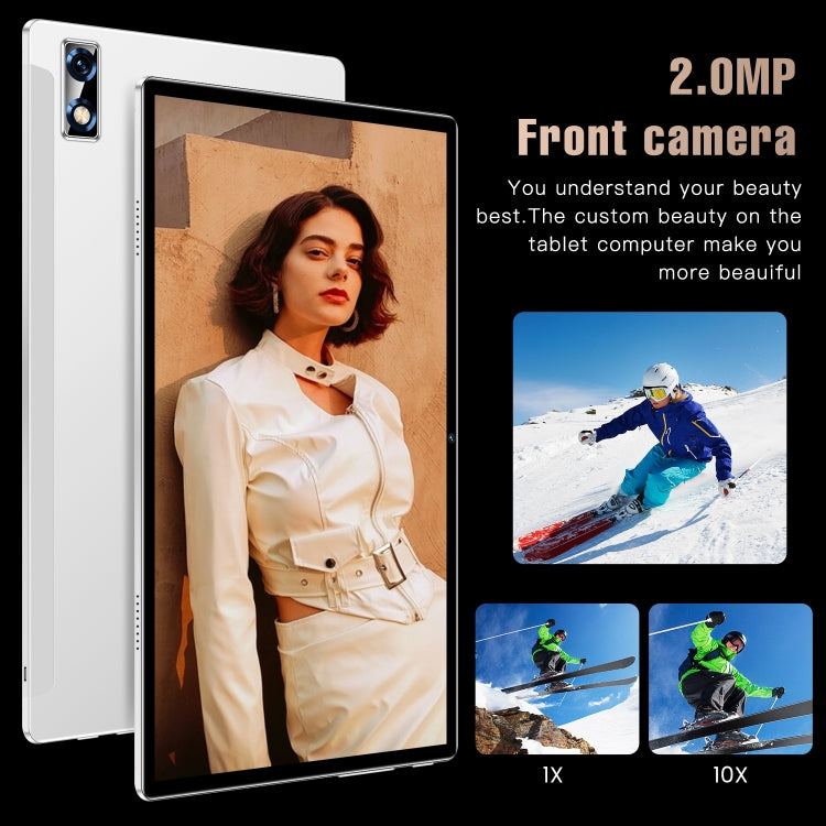 ZK10 3G Phone Call Tablet PC, 10.1 inch, 2GB+32GB, Android 7.0  MTK6735 Quad-core 1.3GHz, Support Dual SIM / WiFi / Bluetooth / GPS (White) - 10.1 inch by PMC Jewellery | Online Shopping South Africa | PMC Jewellery