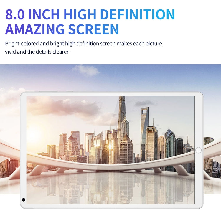 P8 3G Phone Call Tablet PC, 8 inch, 1GB+16GB, Android 5.1 MT6592 Octa Core, Support Dual SIM, WiFi, Bluetooth, GPS, EU Plug (Gold) - 7.0-8.0 inch by PMC TechLife | Online Shopping South Africa | PMC TechLife