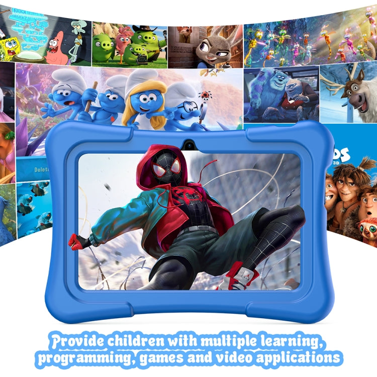 Pritom K7 Pro Kids Education Tablet PC, 7.0 inch, 2GB+32GB, Android 11 Allwinner A100 Quad Core CPU, Support 2.4G WiFi / Bluetooth / Dual Camera, Global Version with Google Play, US Plug(Blue) -  by PRITOM | Online Shopping South Africa | PMC Jewellery | Buy Now Pay Later Mobicred