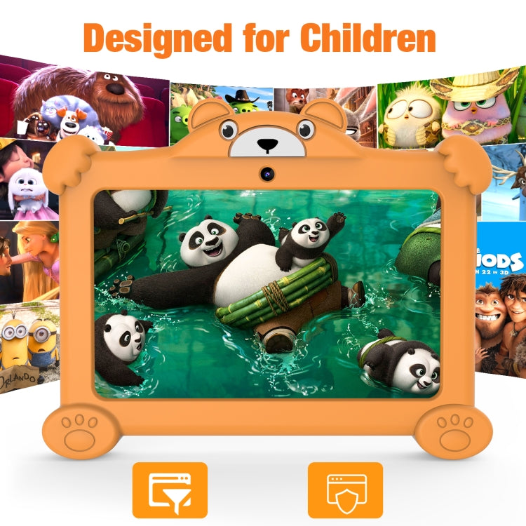 Pritom K7 Pro Panda Kids Tablet PC, 7.0 inch, 2GB+32GB, Android 11 Allwinner A100 Quad Core CPU, Support 2.4G WiFi & WiFi 6, Global Version with Google Play, US Plug (Pink) -  by PRITOM | Online Shopping South Africa | PMC Jewellery | Buy Now Pay Later Mobicred