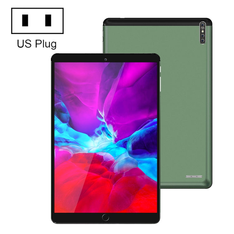 P30 3G Phone Call Tablet PC, 10.1 inch, 2GB+16GB, Android 7.0 MTK6735 Quad-core ARM Cortex A53 1.3GHz, Support WiFi / Bluetooth / GPS, US Plug(Army Green) - 10.1 inch by PMC Jewellery | Online Shopping South Africa | PMC Jewellery