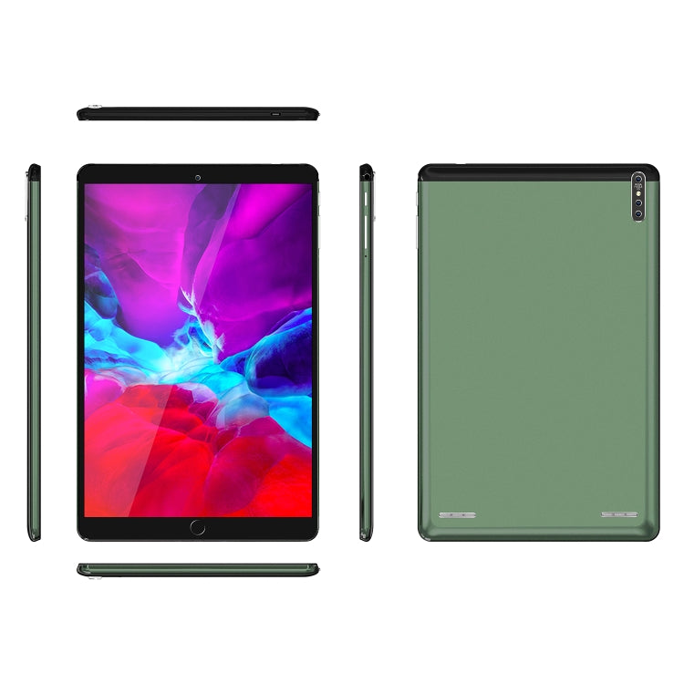 P30 3G Phone Call Tablet PC, 10.1 inch, 2GB+16GB, Android 7.0 MTK6735 Quad-core ARM Cortex A53 1.3GHz, Support WiFi / Bluetooth / GPS, US Plug(Army Green) - 10.1 inch by PMC Jewellery | Online Shopping South Africa | PMC Jewellery