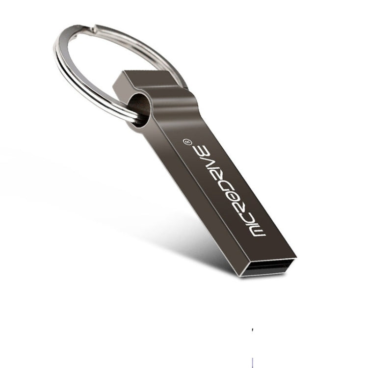 MicroDrive 4GB USB 2.0 Metal Keychain U Disk (Black) - USB Flash Drives by MicroDrive | Online Shopping South Africa | PMC TechLife